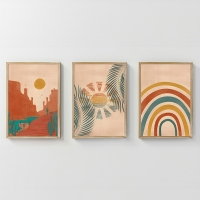 Πίνακας Delea pakoworld τρίπτυχος με ψηφιακή εκτύπωση και πλαίσιο 33x1.5x48εκ Πίνακας Delea pakoworld τρίπτυχος με ψηφιακή εκτύπωση και πλαίσιο 33x1.5x48εκ