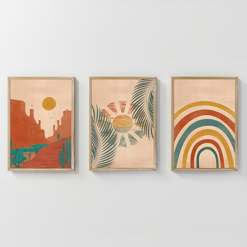 Πίνακας Delea pakoworld τρίπτυχος με ψηφιακή εκτύπωση και πλαίσιο 33x1.5x48εκ Πίνακας Delea pakoworld τρίπτυχος με ψηφιακή εκτύπωση και πλαίσιο 33x1.5x48εκ