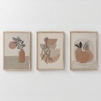 Πίνακας Derzy pakoworld τρίπτυχος με ψηφιακή εκτύπωση και πλαίσιο 33x1.5x48εκ Πίνακας Derzy pakoworld τρίπτυχος με ψηφιακή εκτύπωση και πλαίσιο 33x1.5x48εκ