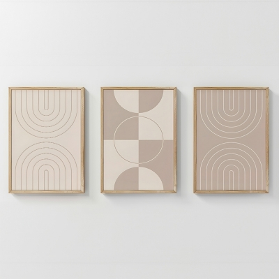 Πίνακας Zenzia pakoworld τρίπτυχος με ψηφιακή εκτύπωση και πλαίσιο 33x1.5x48εκ