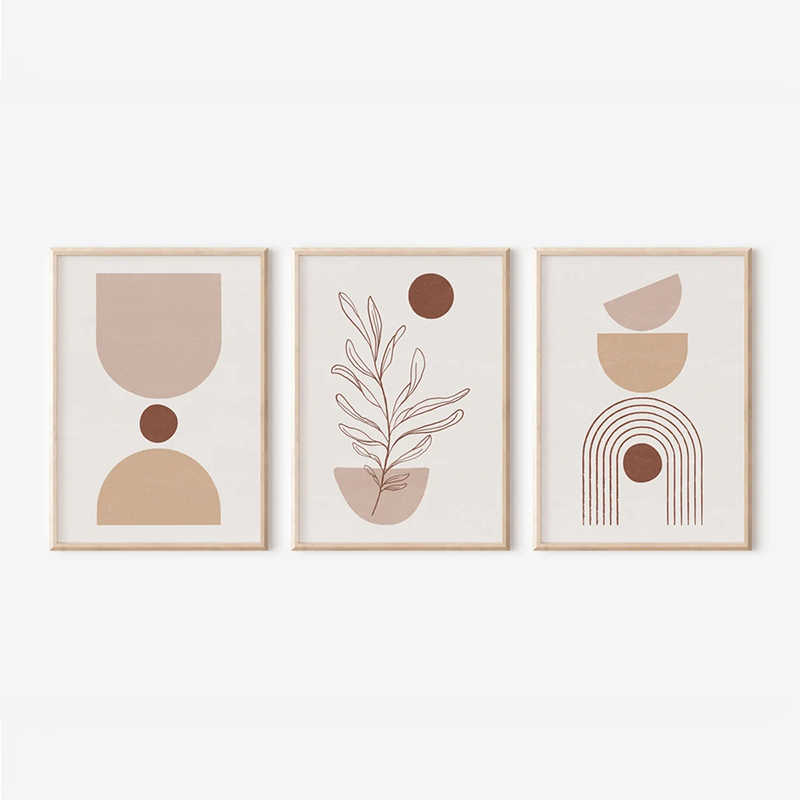 Πίνακας Stijo pakoworld τρίπτυχος με ψηφιακή εκτύπωση και πλαίσιο 33x1.5x48εκ