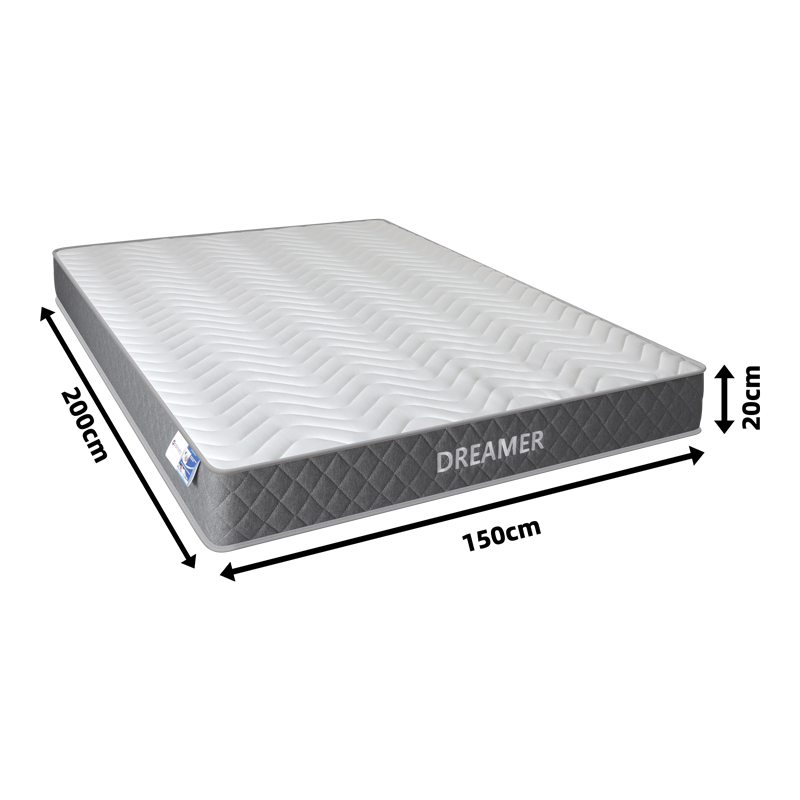 Στρώμα Dreamer pakoworld pocket spring διπλής όψης 20cm 150x200εκ
