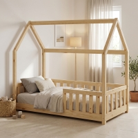 Παιδικό κρεβάτι Bambie με κιγκλίδωμα τ. Montessori pakoworld ξύλο πεύκου σε φυσική απόχρωση 70x140εκ Παιδικό κρεβάτι Bambie με κιγκλίδωμα τ. Montessori pakoworld ξύλο πεύκου σε φυσική απόχρωση 70x140εκ