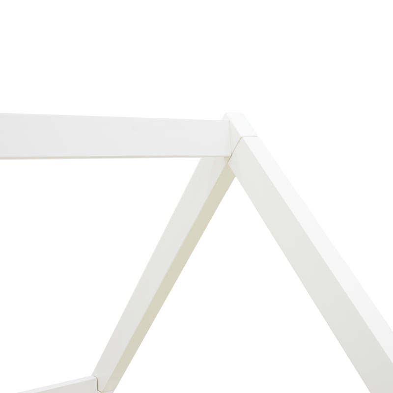 Παιδικα κρεβάτια DreamHouse τ. Μontessori pakoworld ξύλο πεύκου λευκό 90x190εκ