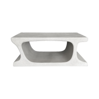Τραπέζι σαλονιού Nafel pakoworld mdf λευκό 120x60x45εκ
