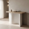 Κονσόλα Jeckie pakoworld ξύλο ελάτου-mdf oak-λευκό 120x38x80εκ