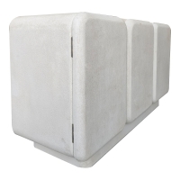 Μπουφές Kooldio pakoworld mdf λευκό 120x37.5x69εκ