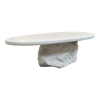 Τραπέζι σαλονιού Zinol pakoworld mdf-polyresin λευκό 105x62x32εκ Τραπέζι σαλονιού Zinol pakoworld mdf-polyresin λευκό 105x62x32εκ