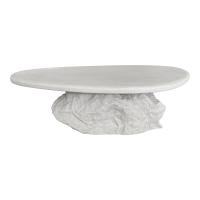 Τραπέζι σαλονιού Zinol pakoworld mdf-polyresin λευκό 105x62x32εκ Τραπέζι σαλονιού Zinol pakoworld mdf-polyresin λευκό 105x62x32εκ