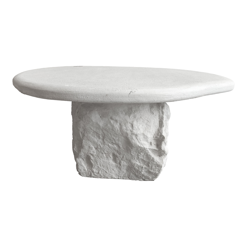 Τραπέζι σαλονιού Zinol pakoworld mdf-polyresin λευκό Φ77x36εκ Τραπέζι σαλονιού Zinol pakoworld mdf-polyresin λευκό Φ77x36εκ