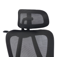 Καρέκλα γραφείου διευθυντή Exeter pakoworld mesh χρώμα μαύρο 50x58x119-129εκ