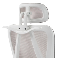 Καρέκλα γραφείου διευθυντή Exeter pakoworld λευκή - mesh γκρι 50x58x119-129εκ