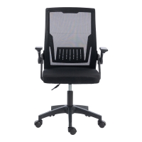 Καρέκλα γραφείου εργασίας Penza pakoworld mesh χρώμα μαύρο 48x58x92-102εκ