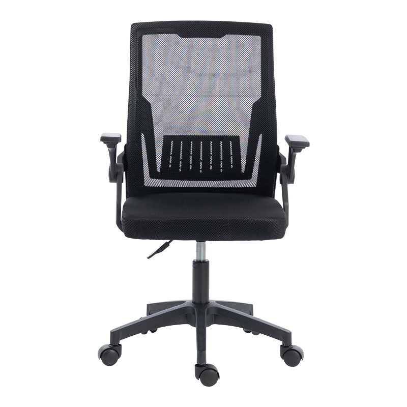 Καρέκλα γραφείου εργασίας Penza pakoworld mesh χρώμα μαύρο 48x58x92-102εκ