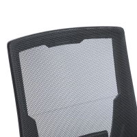Καρέκλα γραφείου εργασίας Penza pakoworld mesh χρώμα μαύρο 48x58x92-102εκ
