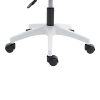 Καρέκλα γραφείου εργασίας Penza pakoworld λευκή - mesh μαυρο 48x58x92-102εκ