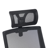 Καρέκλα γραφείου Plymot pakoworld mesh χρώμα μαύρο 48x58x112-122εκ