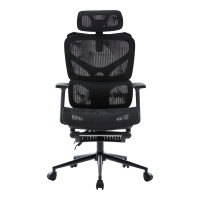 Καρέκλα γραφείου διευθυντη Vigo pakoworld mesh χρώμα μαύρο 52x70x118-124εκ