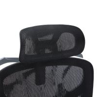 Καρέκλα γραφείου διευθυντη Vigo pakoworld γκρι- mesh μαύρο 52x70x118-124εκ