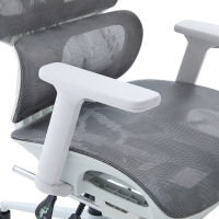 Καρέκλα γραφείου διευθυντη Vigo pakoworld λευκό- mesh γκρι 52x70x118-124εκ