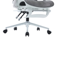 Καρέκλα γραφείου διευθυντη Vigo pakoworld λευκό- mesh γκρι 52x70x118-124εκ