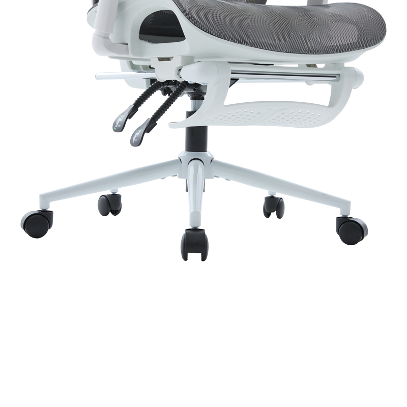 Καρέκλα γραφείου διευθυντη Vigo pakoworld λευκό- mesh γκρι 52x70x118-124εκ