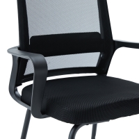 Καρέκλα επισκέπτη Palma pakoworld mesh μαύρο 46x52x94εκ