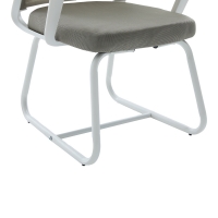 Καρέκλα επισκέπτη Palma pakoworld λευκή- mesh γκρι 46x52x94εκ Καρέκλα επισκέπτη Palma pakoworld λευκή- mesh γκρι 46x52x94εκ