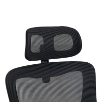 Καρέκλα γραφείου διευθυντή Mainz pakoworld mesh χρώμα μαύρο 50x60x112-122εκ