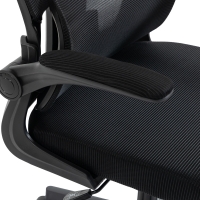 Καρέκλα γραφείου διευθυντή Mainz pakoworld mesh χρώμα μαύρο 50x60x112-122εκ