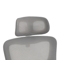 Καρέκλα γραφείου διευθυντή Mainz pakoworld λευκή mesh γκρι 50x60x112-122εκ