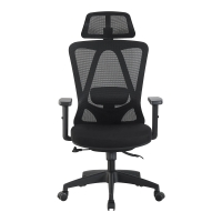 Καρέκλα γραφείου διευθυντή Magida pakoworld mesh μαύρο 58.5x66x115-125εκ