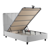 Κρεβάτι μονό Lunda pakoworld με αποθηκευτικό χώρο ανθρακί βελούδο 90x200εκ Κρεβάτι μονό Lunda pakoworld με αποθηκευτικό χώρο ανθρακί βελούδο 90x200εκ