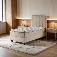 Κρεβάτι μονό Lunda pakoworld κρεμ βελούδο 90x200εκ Κρεβάτι μονό Lunda pakoworld κρεμ βελούδο 90x200εκ