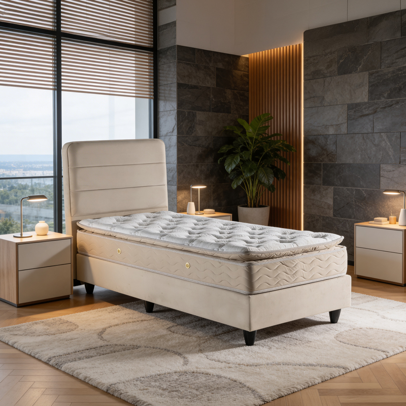 Κρεβάτι μονό Linteda pakoworld κρεμ βελούδο 90x200εκ Κρεβάτι μονό Linteda pakoworld κρεμ βελούδο 90x200εκ