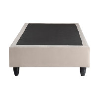 Κρεβάτι μονό Υπόστρωμα Pakda pakoworld κρεμ βελούδο 90x200εκ