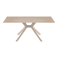 Τραπέζι Olven pakoworld sintered stone σε όψη τραβερτίνας 180x90x75εκ