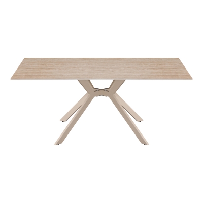 Τραπέζι Olven pakoworld sintered stone σε όψη τραβερτίνας 180x90x75εκ Τραπέζι Olven pakoworld sintered stone σε όψη τραβερτίνας 180x90x75εκ