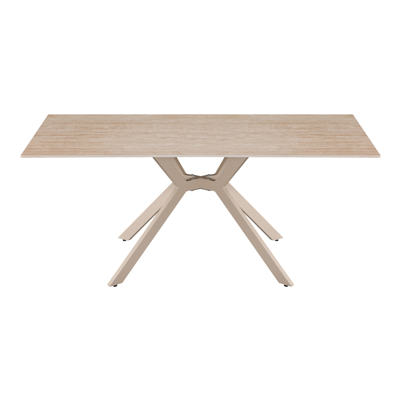 Τραπέζι Olven pakoworld sintered stone σε όψη τραβερτίνας 180x90x75εκ