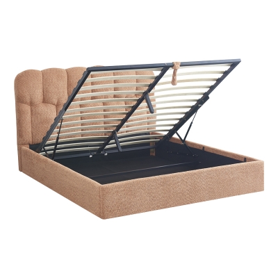 Κρεβάτι διπλό Sectra pakoworld terracotta μπουκλέ ύφασμα 160x200εκ Κρεβάτι διπλό Sectra pakoworld terracotta μπουκλέ ύφασμα 160x200εκ