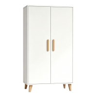 Ντουλάπι Tamera pakoworld λευκό με φυσική απόχρωση MDF 60x30x120εκ Ντουλάπι Tamera pakoworld λευκό με φυσική απόχρωση MDF 60x30x120εκ
