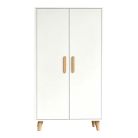 Ντουλάπι Tamera pakoworld λευκό με φυσική απόχρωση MDF 60x30x120εκ Ντουλάπι Tamera pakoworld λευκό με φυσική απόχρωση MDF 60x30x120εκ