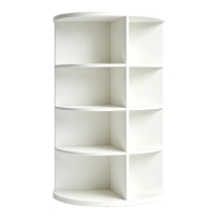 Γωνιακή ραφιέρα Benzal pakoworld λευκό MDF 80x30x120εκ