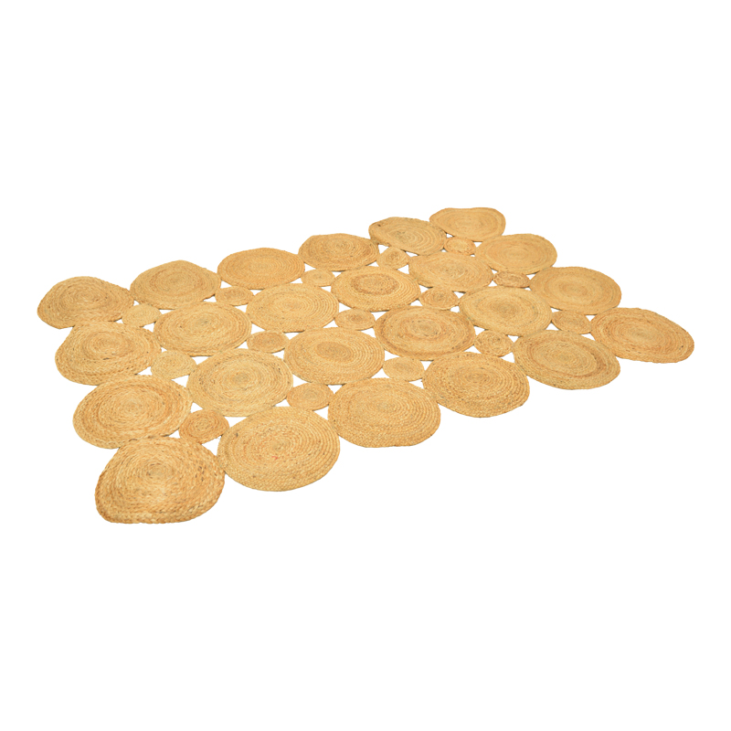 Χαλί Nelando pakoworld γιούτα σε φυσική απόχρωση 165x235εκ