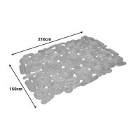 Χαλί Jenel pakoworld γιούτα σε φυσική απόχρωση 150x216εκ