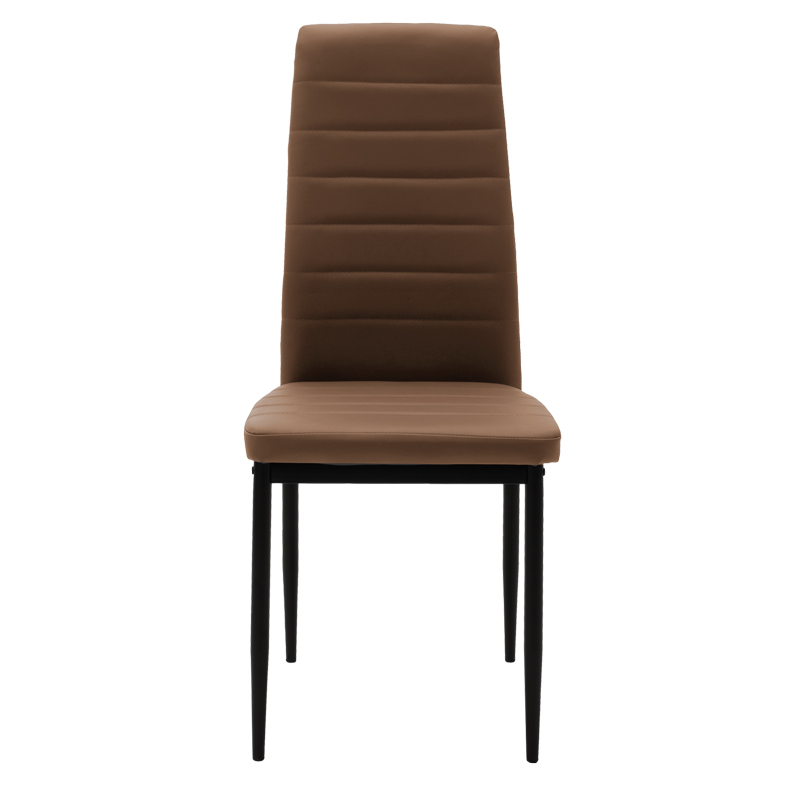 Καρέκλα Parker pakoworld cappuccino PU με μεταλλικό μαύρο πόδι 41x48x96εκ Καρέκλα Parker pakoworld cappuccino PU με μεταλλικό μαύρο πόδι 41x48x96εκ