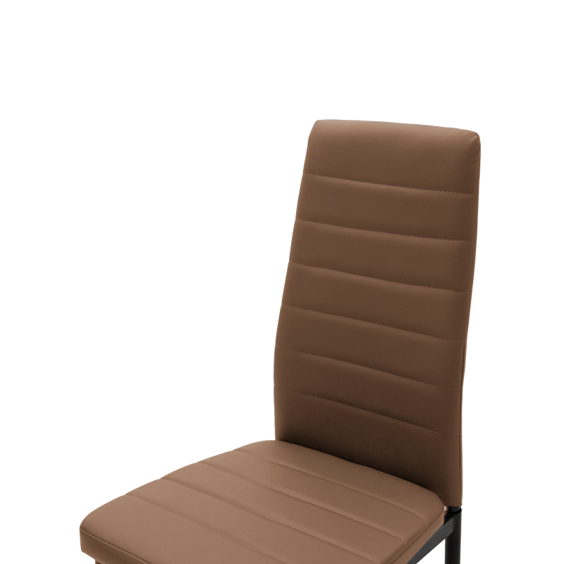 Καρέκλα Parker pakoworld cappuccino PU με μεταλλικό μαύρο πόδι 41x48x96εκ Καρέκλα Parker pakoworld cappuccino PU με μεταλλικό μαύρο πόδι 41x48x96εκ