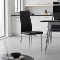 Καρέκλα Parker pakoworld μαύρο PU με πόδι χρωμίου 41x48x96εκ Καρέκλα Parker pakoworld μαύρο PU με πόδι χρωμίου 41x48x96εκ