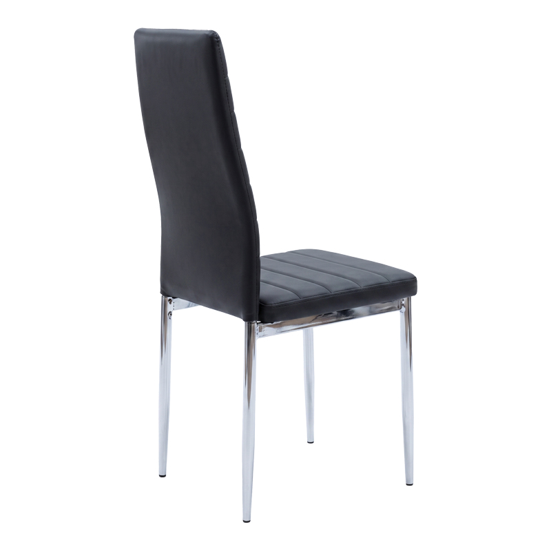 Καρέκλα Parker pakoworld μαύρο PU με πόδι χρωμίου 41x48x96εκ Καρέκλα Parker pakoworld μαύρο PU με πόδι χρωμίου 41x48x96εκ