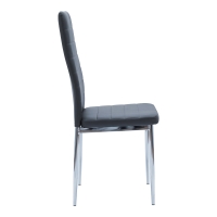 Καρέκλα Parker pakoworld μαύρο PU με πόδι χρωμίου 41x48x96εκ Καρέκλα Parker pakoworld μαύρο PU με πόδι χρωμίου 41x48x96εκ